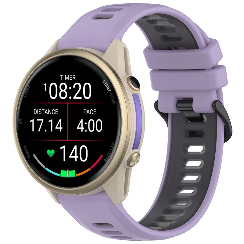 22mm Bicolor Strap For Garmin  - огляд і ціна Silicone Watch Band 22Mm