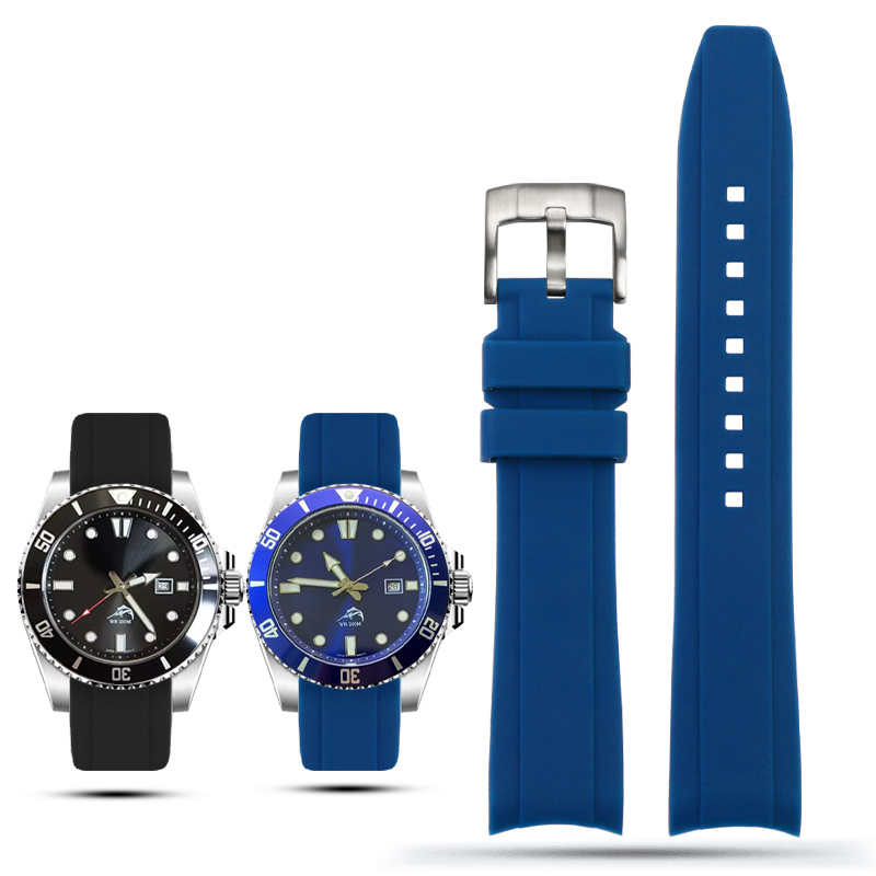20mm 22mm Curved End Rubber Wa - огляд і ціна Rubber Strap Diver