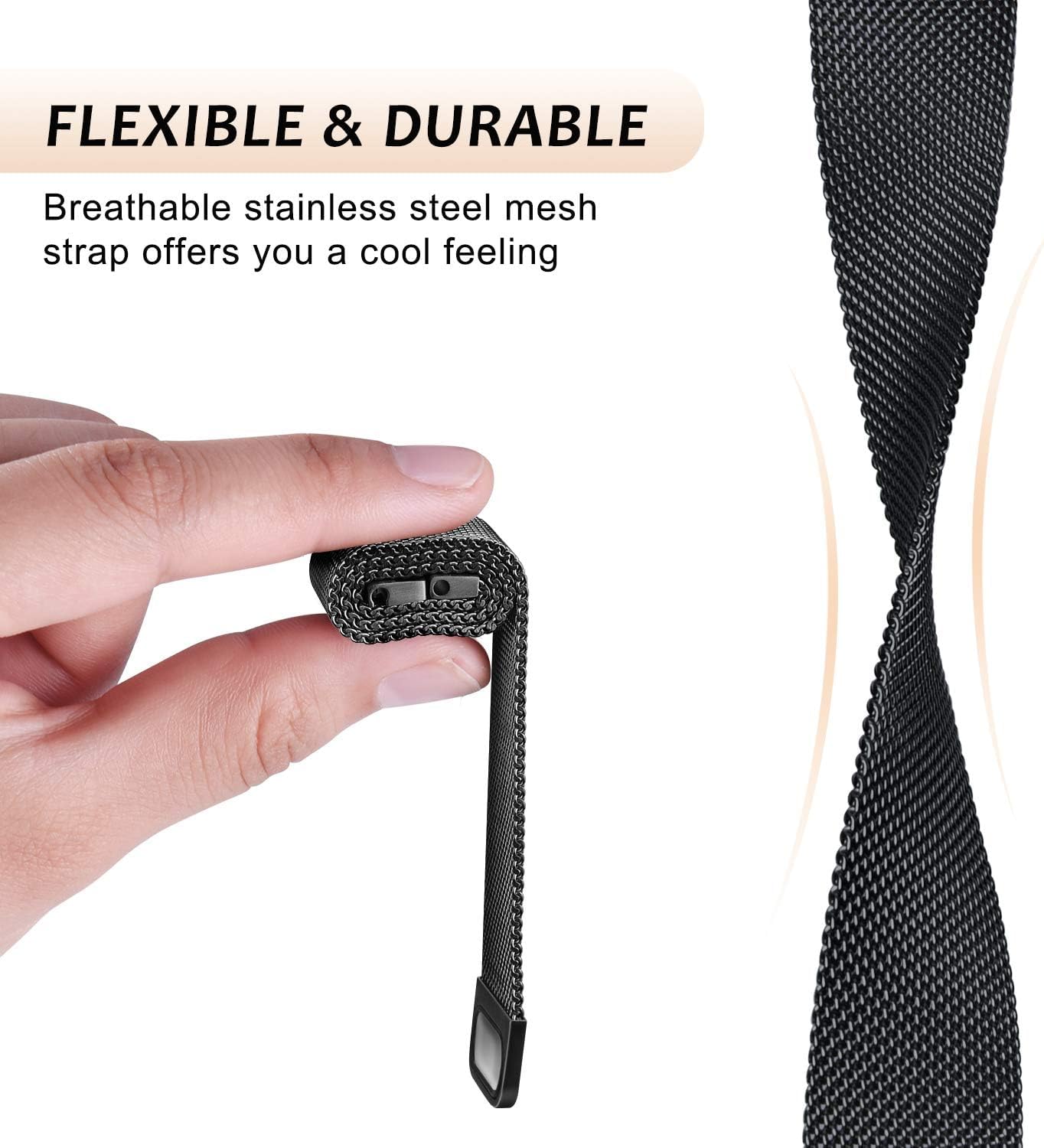 14mm Milanese Loop For Garmin  - огляд і ціна Milanese Loop Magnetic