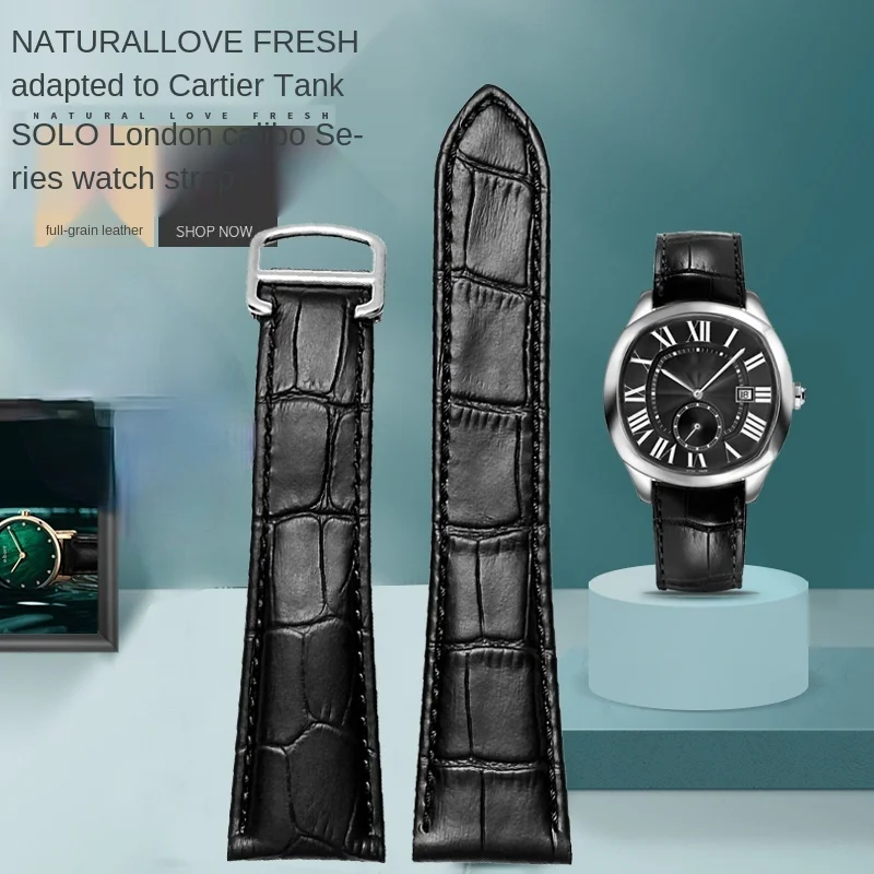 Watchband Genuine Leather Watc - огляд і ціна Cartier Watch Tank