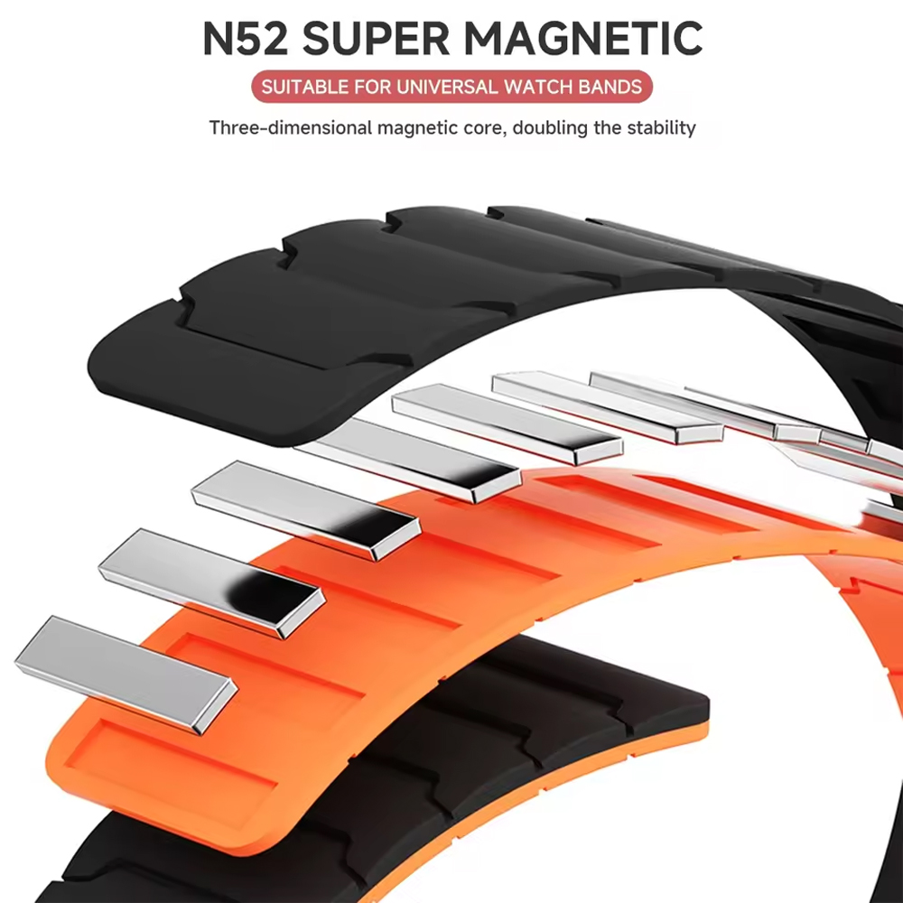 22mm 20mm Magnetic Band For Sa - огляд і ціна Silicone Watch Band 22Mm