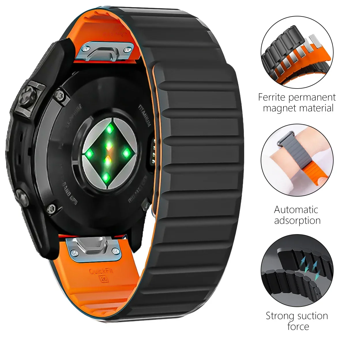26/22mm Silicone Watch Band fo - огляд і ціна Silicone Watch Band 22Mm