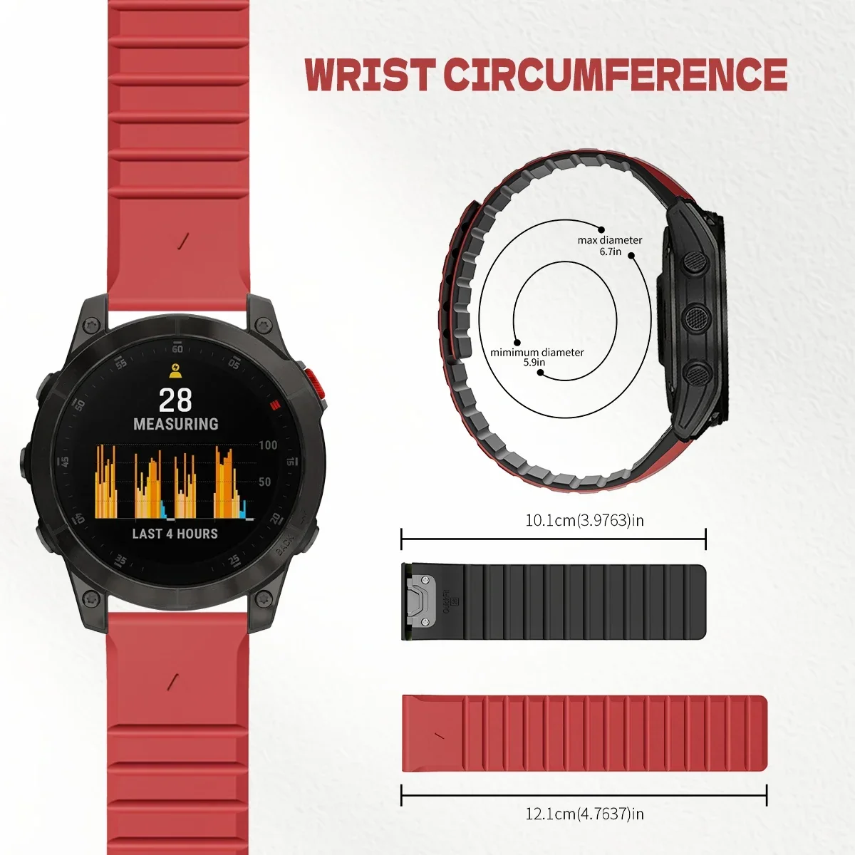 26/22mm Silicone Watch Band fo - огляд і ціна Silicone Watch Band 22Mm